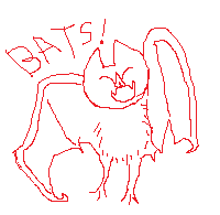 mspaint drawing of a bat